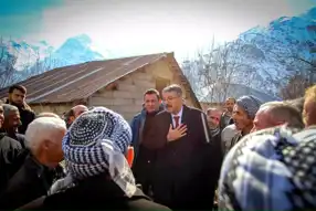 Hakkari Valisi Çelik, Köylülerle Buluştu