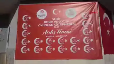 Hakkari'de Şehit Çocuklar İçin Oyuncak Kütüphanesi