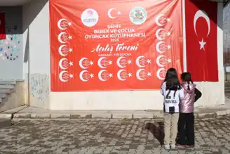 Hakkari'de Şehit Çocuklar için Oyuncak Kütüphanesi