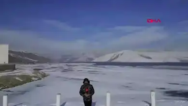 Yüksekova'daki Dilimli Barajı Dondu!