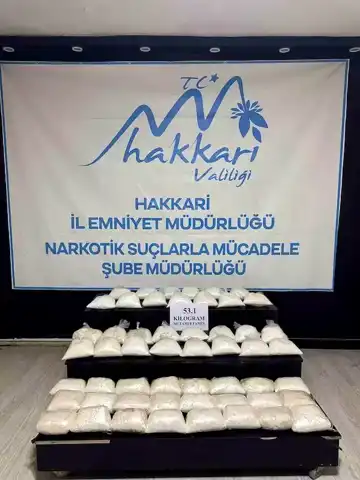 Hakkari'de 65 Kg Metamfetamin Operasyonu!