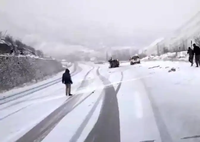 Doğu Anadolu'da Kar Kazası: 4 Yaralı